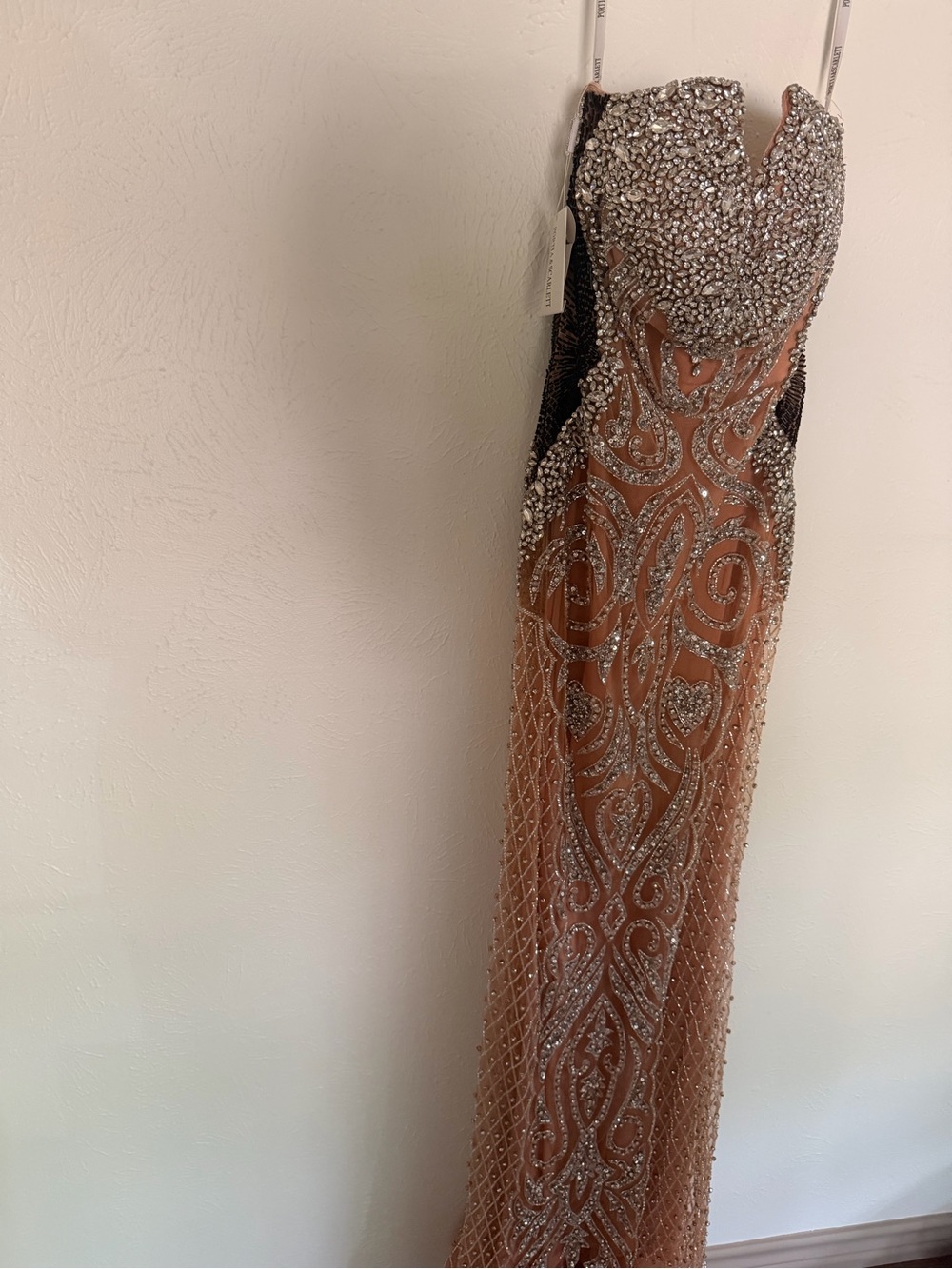 NWT PORTIA AND SCARLETT PS24867C RHINESTONE EMBELLISHED RED CARPET DRESS size 14 - Picture 5 of 12
